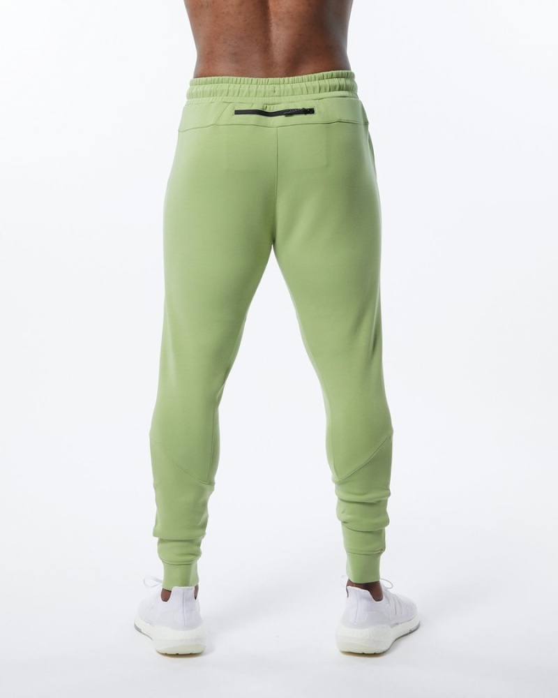 Pantaloni Jogger Barbati Alphalete ELMTS Cuffed Verzi Deschis | 692345-TRB