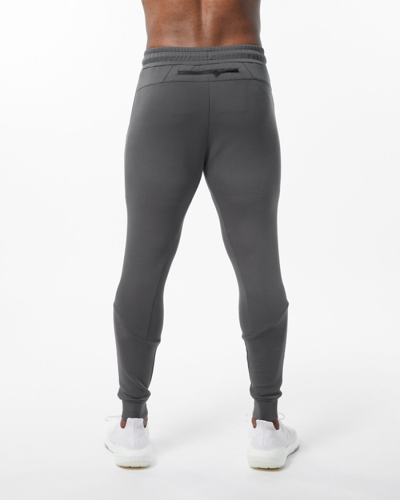 Pantaloni Jogger Barbati Alphalete ELMTS Cuffed Gri | 279806-UDN