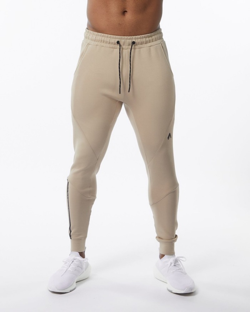 Pantaloni Jogger Barbati Alphalete ELMTS Cuffed Maro | 628530-HWZ
