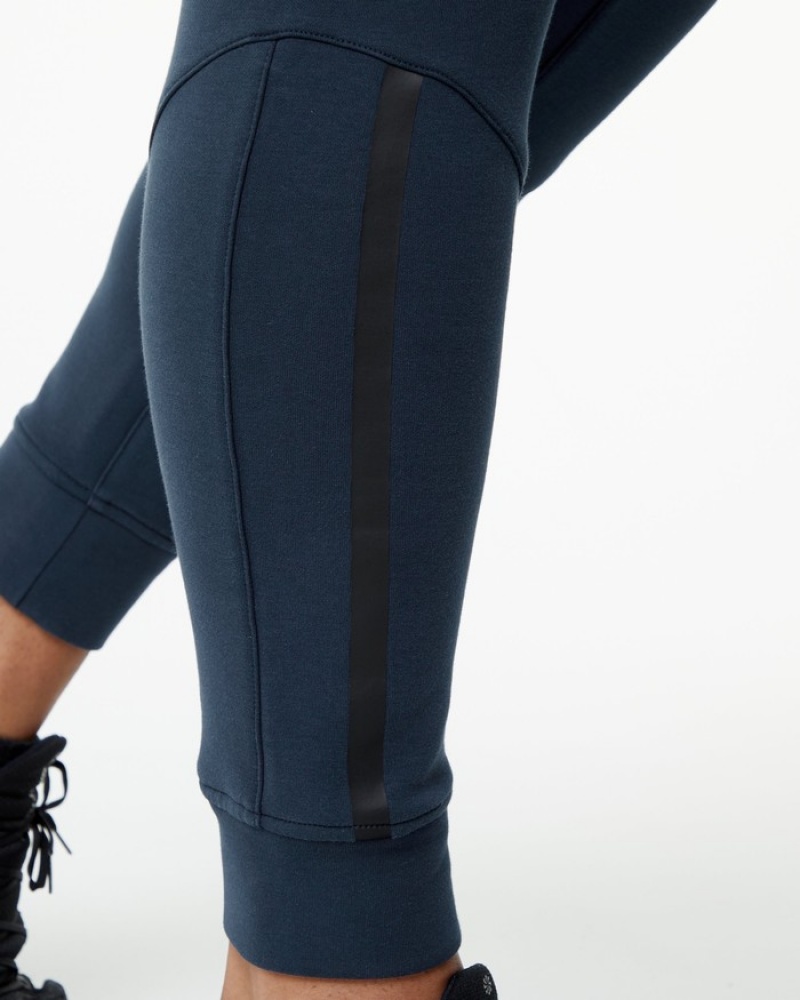 Pantaloni Jogger Barbati Alphalete ELMTS Cuffed Bleumarin | 205913-SJZ