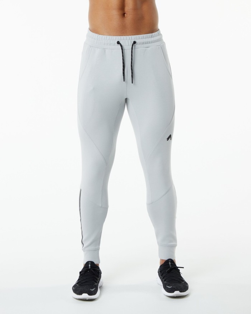 Pantaloni Jogger Barbati Alphalete ELMTS Cuffed Gri | 415978-TGZ