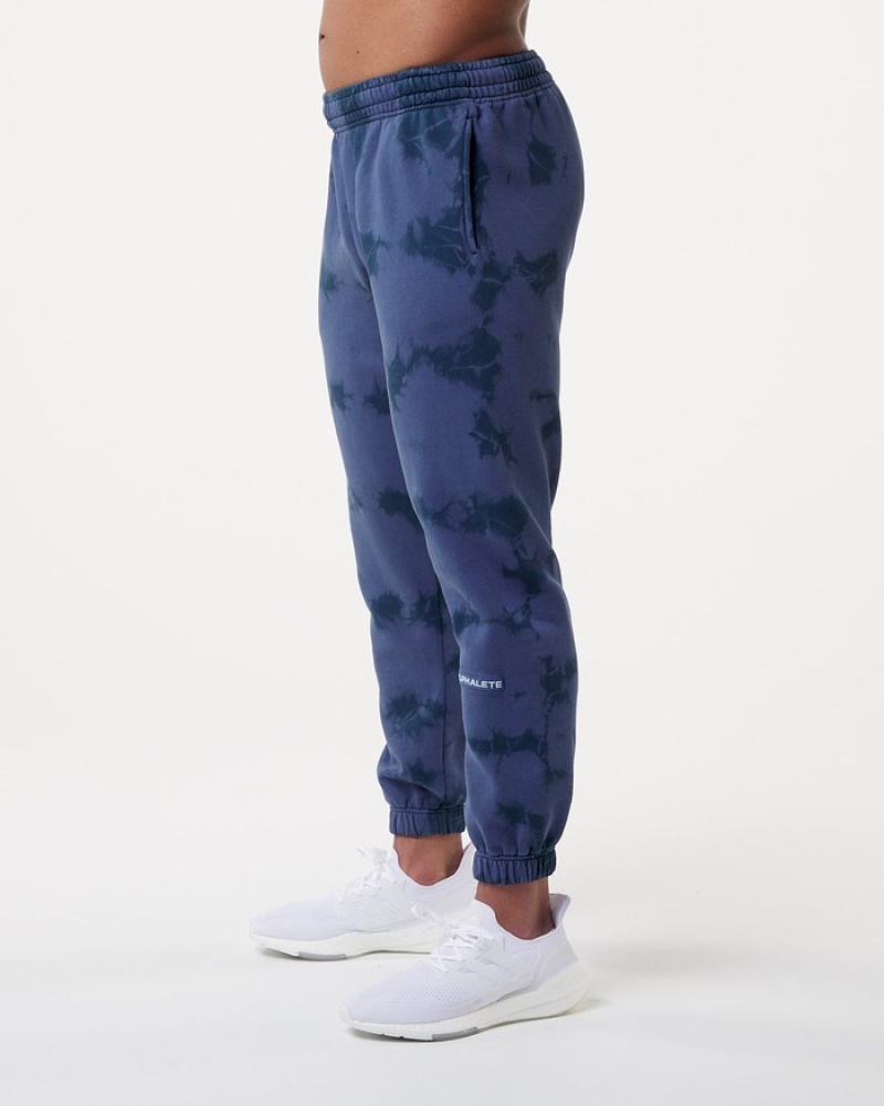 Pantaloni Jogger Barbati Alphalete HCTS Albastri | 134590-XWU