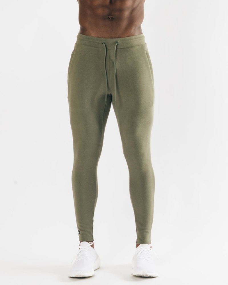 Pantaloni Jogger Barbati Alphalete Identity Masline Verzi Deschis | 953842-FPX