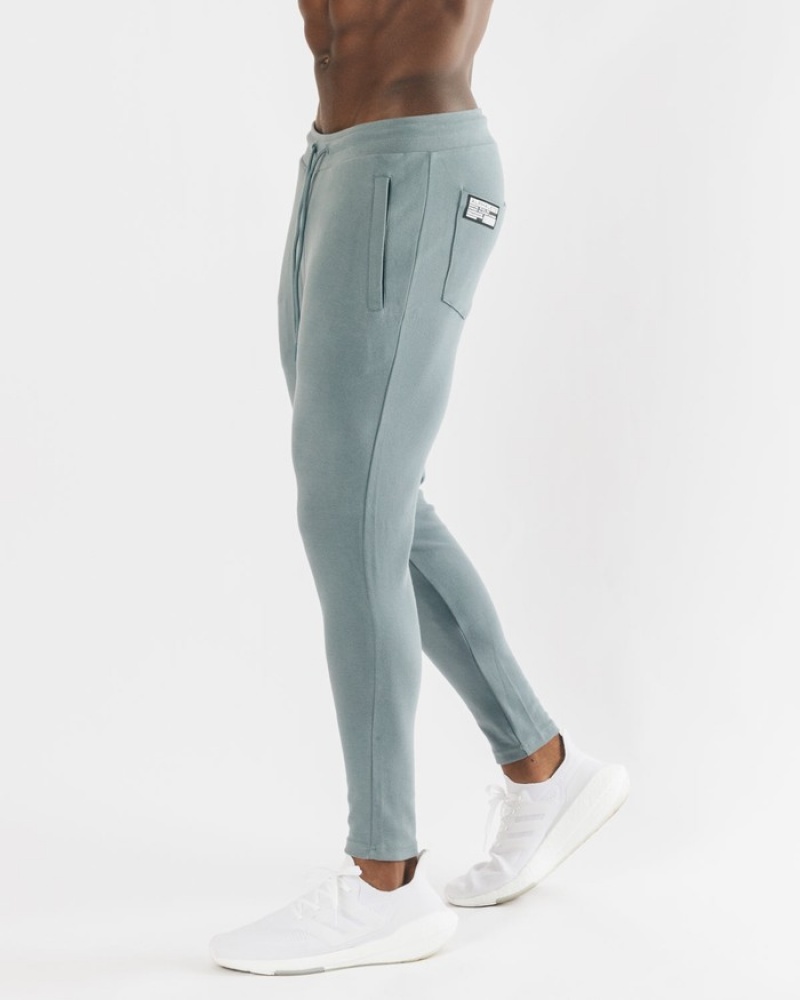 Pantaloni Jogger Barbati Alphalete Identity Albastri | 287016-DEA