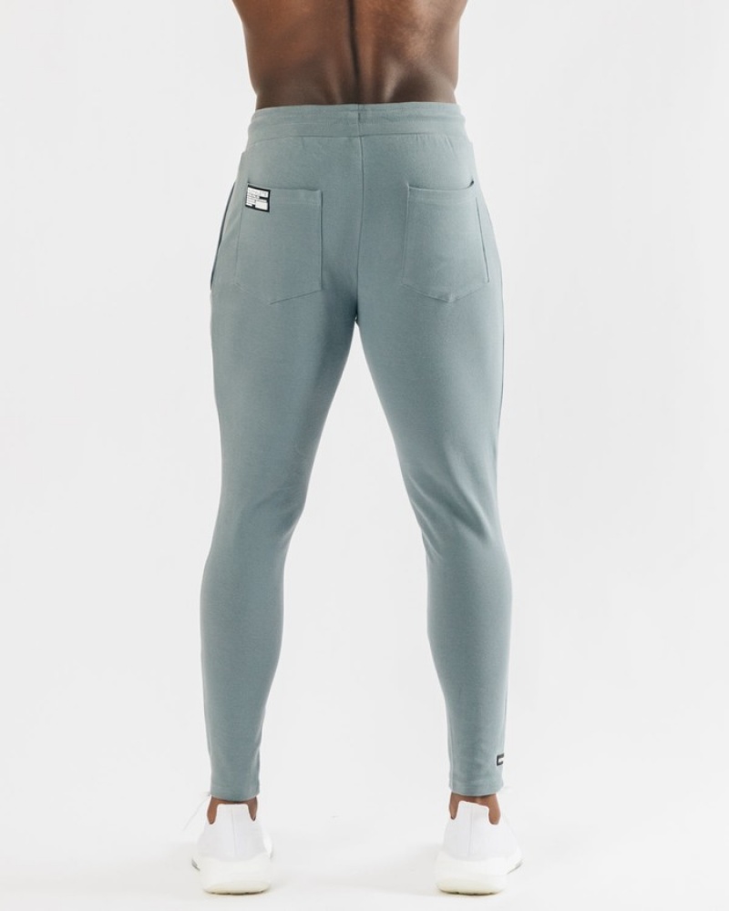 Pantaloni Jogger Barbati Alphalete Identity Albastri | 287016-DEA