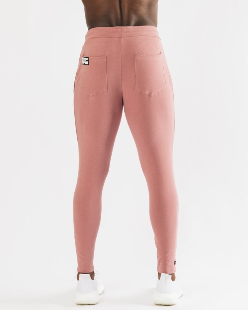 Pantaloni Jogger Barbati Alphalete Identity Roz | 793086-MJL