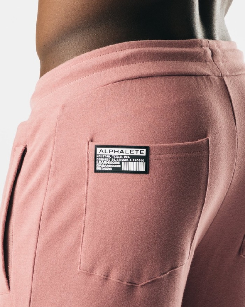 Pantaloni Jogger Barbati Alphalete Identity Roz | 793086-MJL