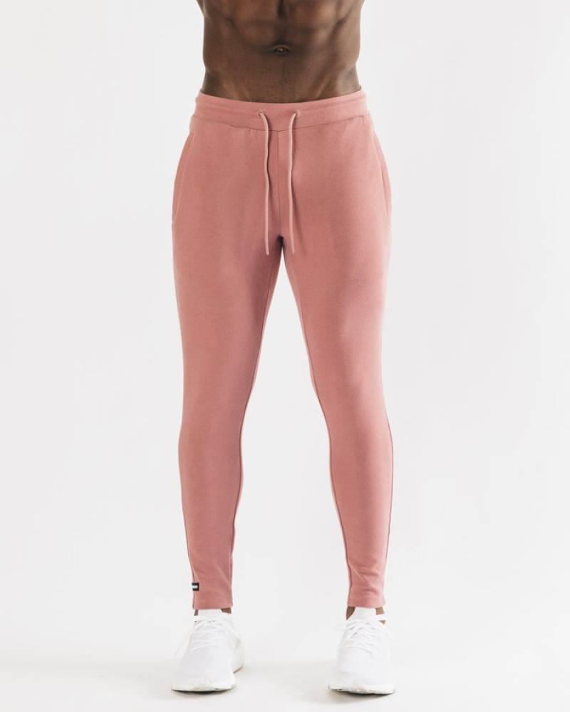 Pantaloni Jogger Barbati Alphalete Identity Roz | 793086-MJL