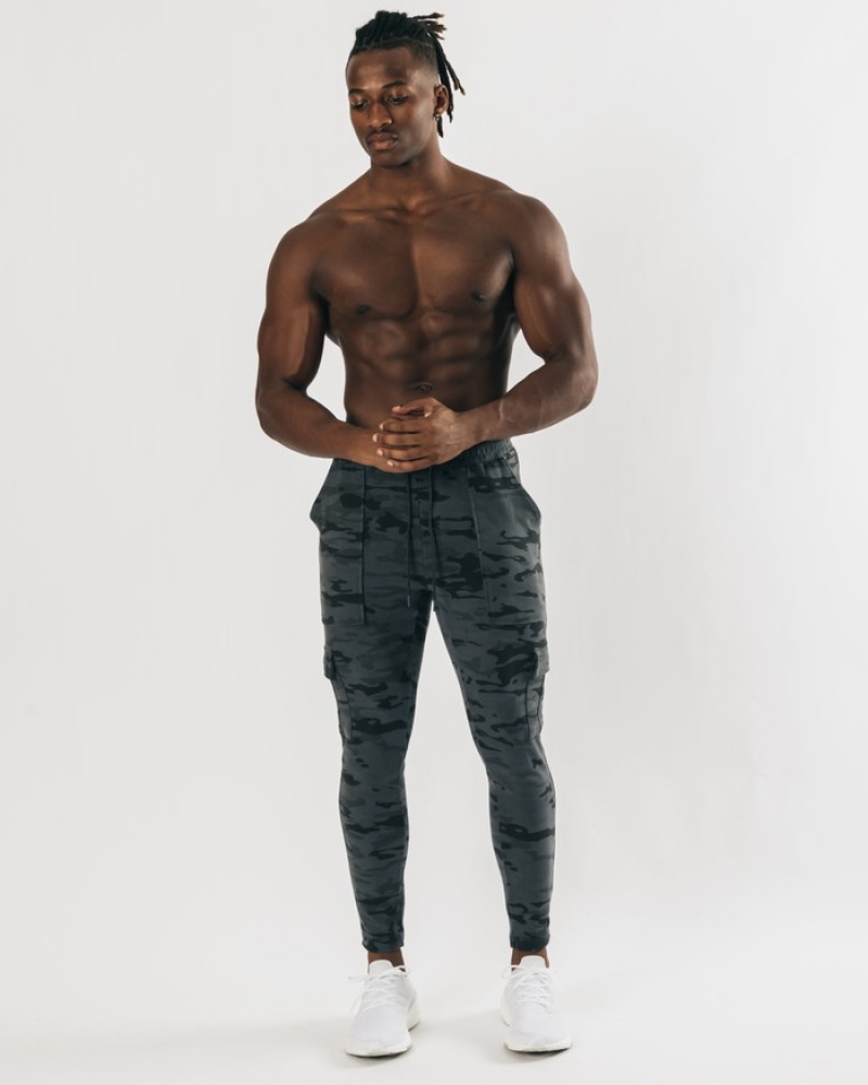 Pantaloni Jogger Barbati Alphalete Identity Cargo Camuflaj | 329048-IZO