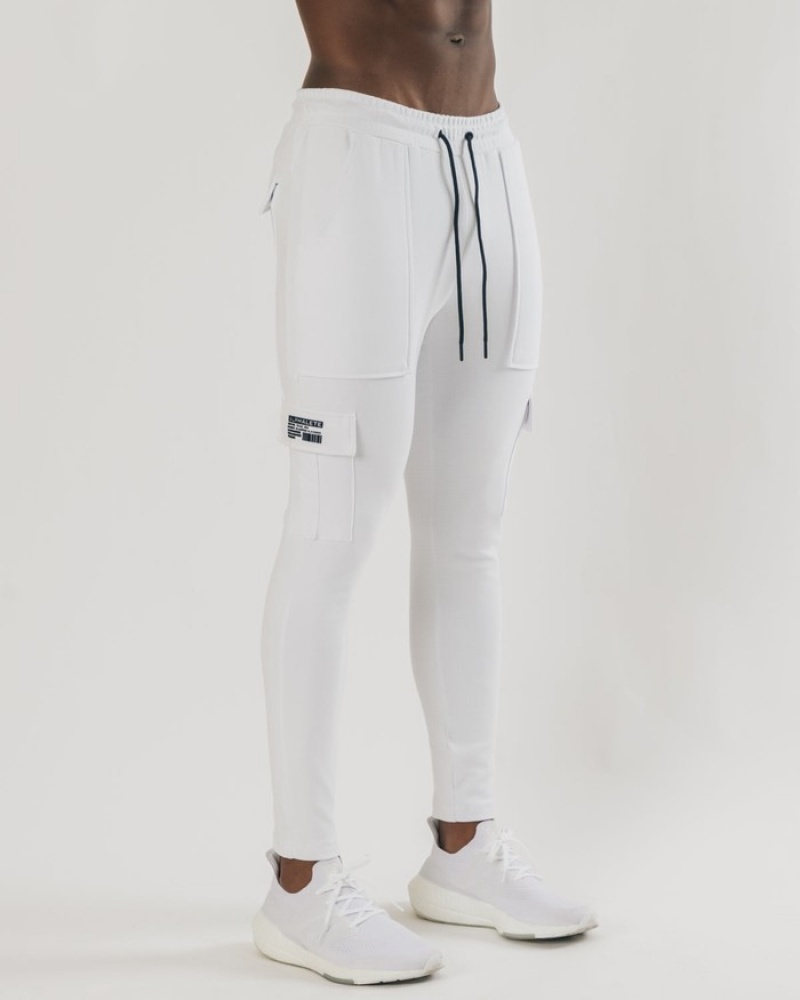 Pantaloni Jogger Barbati Alphalete Identity Cargo Albi | 246539-ZEC