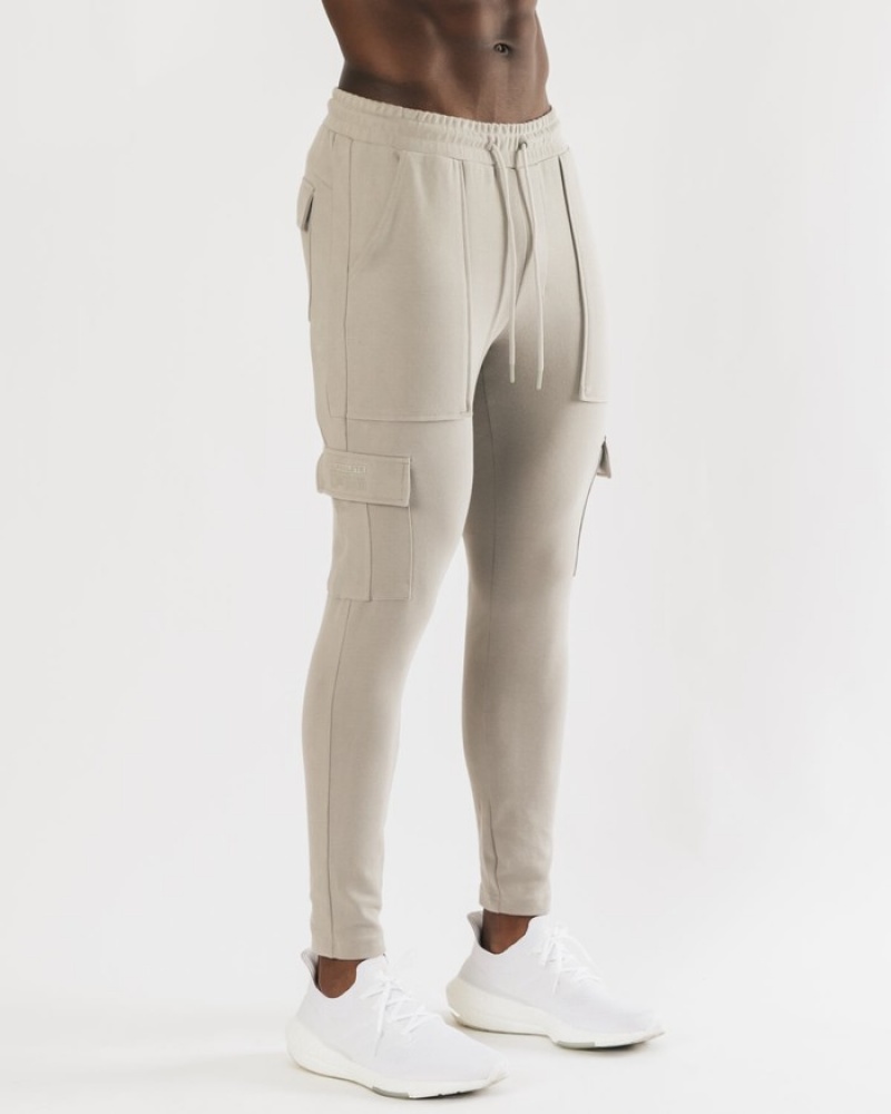 Pantaloni Jogger Barbati Alphalete Identity Cargo Gri | 359280-KPC