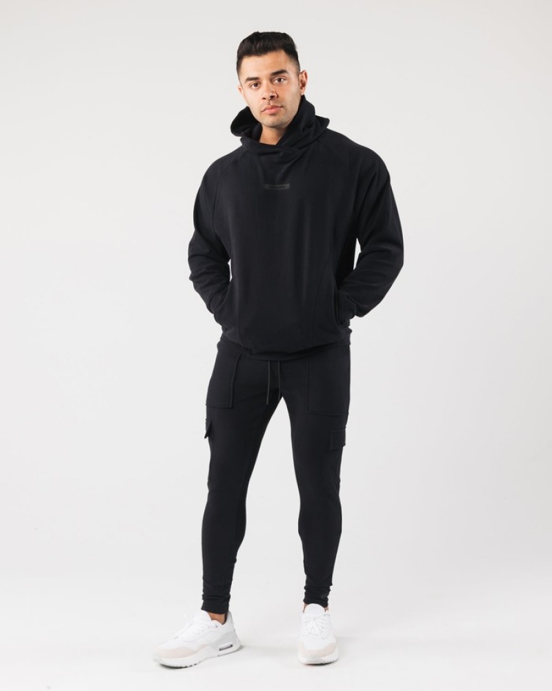 Pantaloni Jogger Barbati Alphalete Identity Cargo Negrii | 209468-ZQW