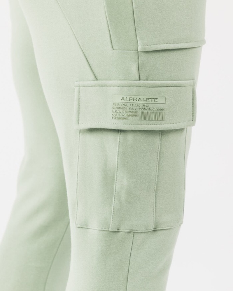 Pantaloni Jogger Barbati Alphalete Identity Cargo Masline Verzi | 143572-ERI