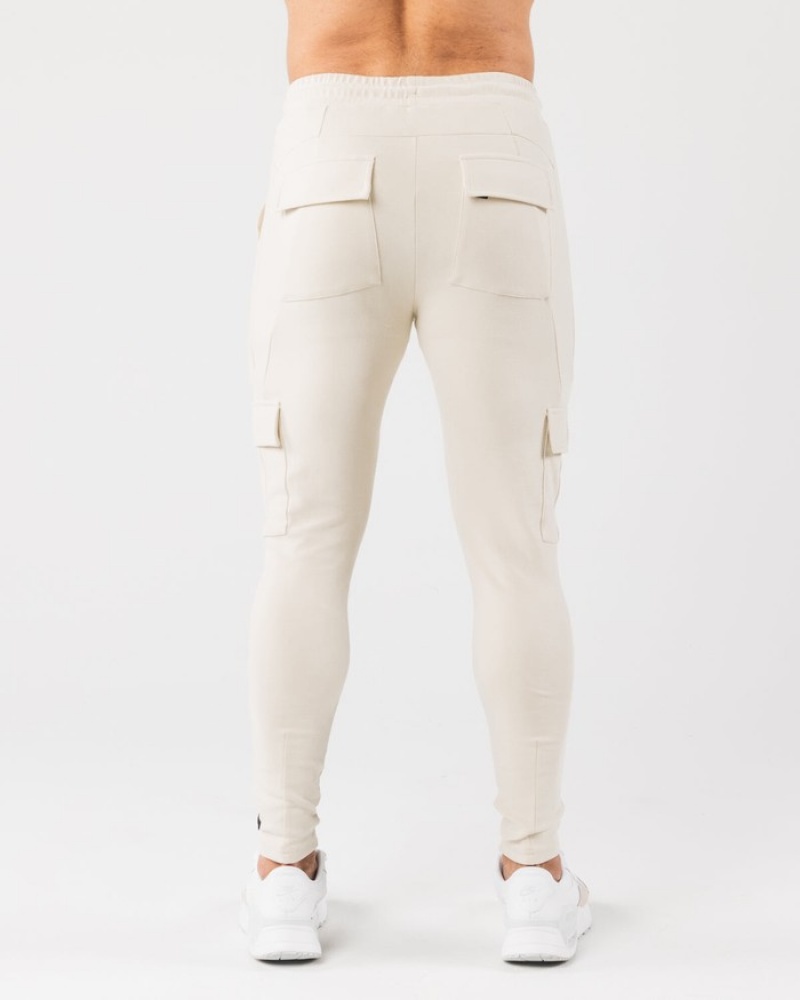 Pantaloni Jogger Barbati Alphalete Identity Cargo Albi | 306597-VIR
