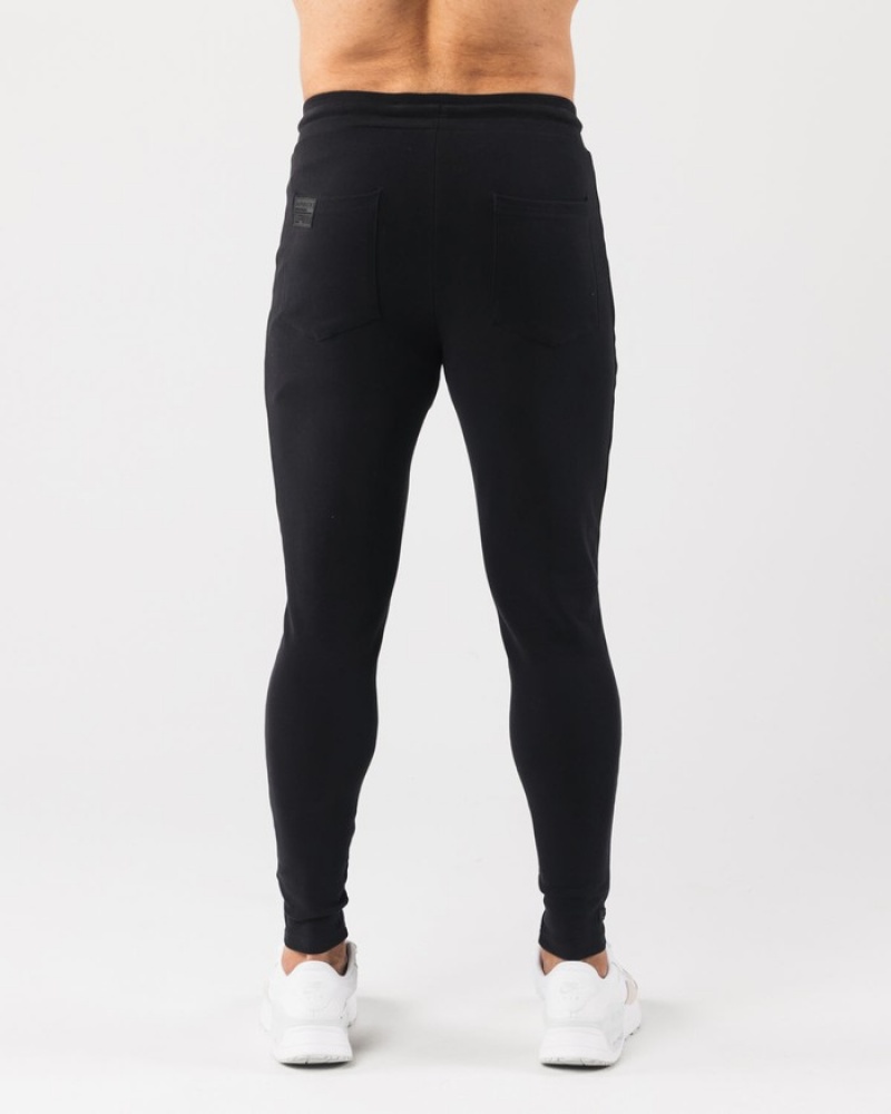 Pantaloni Jogger Barbati Alphalete Identity Negrii | 862140-PKL