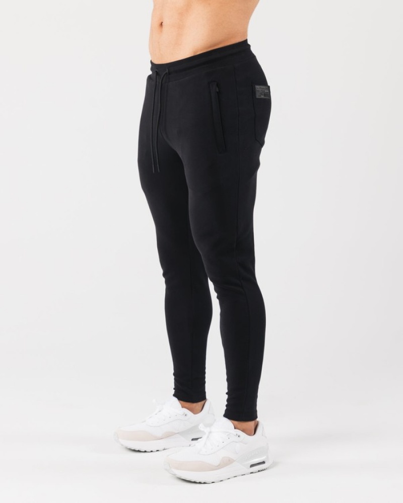 Pantaloni Jogger Barbati Alphalete Identity Negrii | 862140-PKL