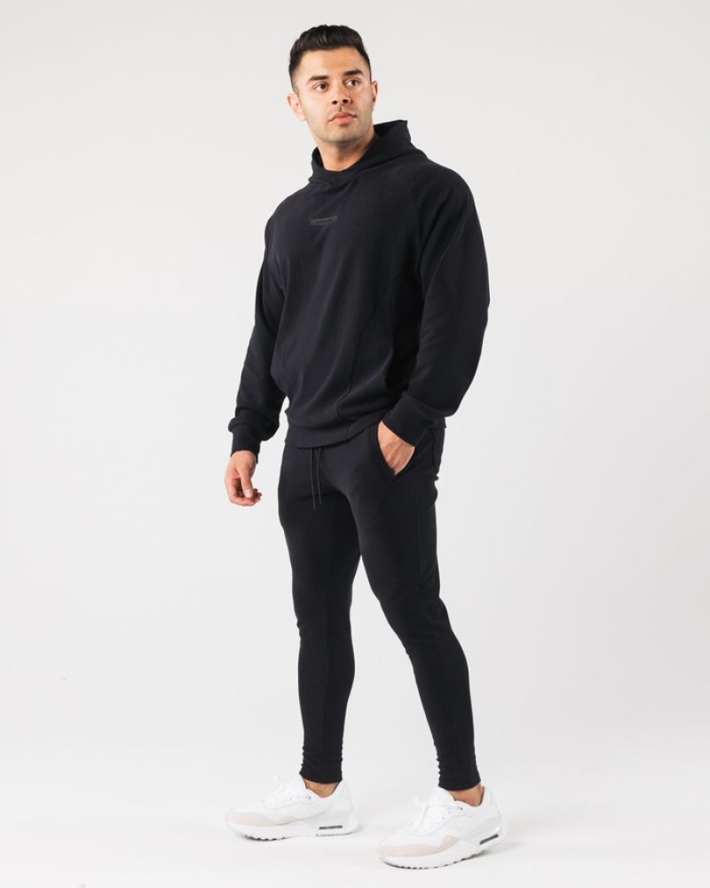 Pantaloni Jogger Barbati Alphalete Identity Negrii | 862140-PKL