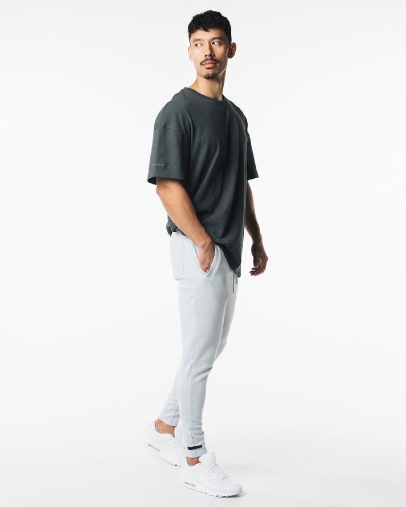 Pantaloni Jogger Barbati Alphalete Identity Gri | 687902-DCL