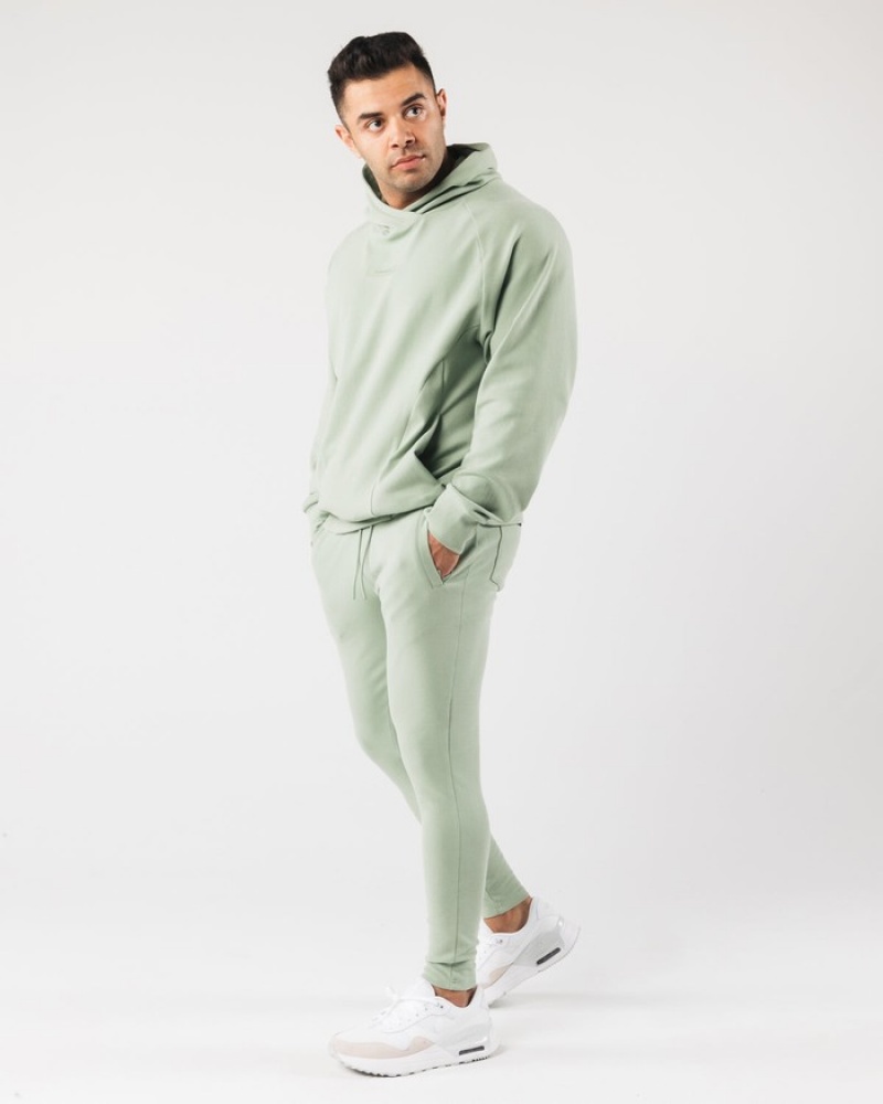 Pantaloni Jogger Barbati Alphalete Identity Masline Verzi | 123405-WHB