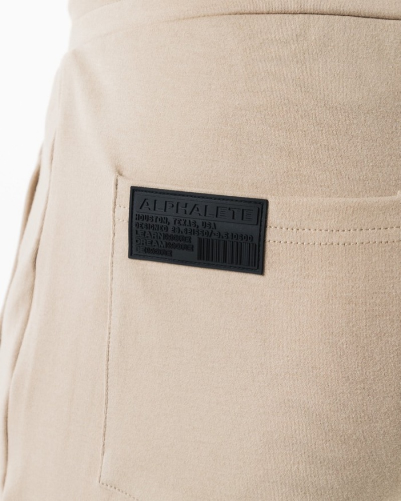 Pantaloni Jogger Barbati Alphalete Identity Bej | 572319-YTN