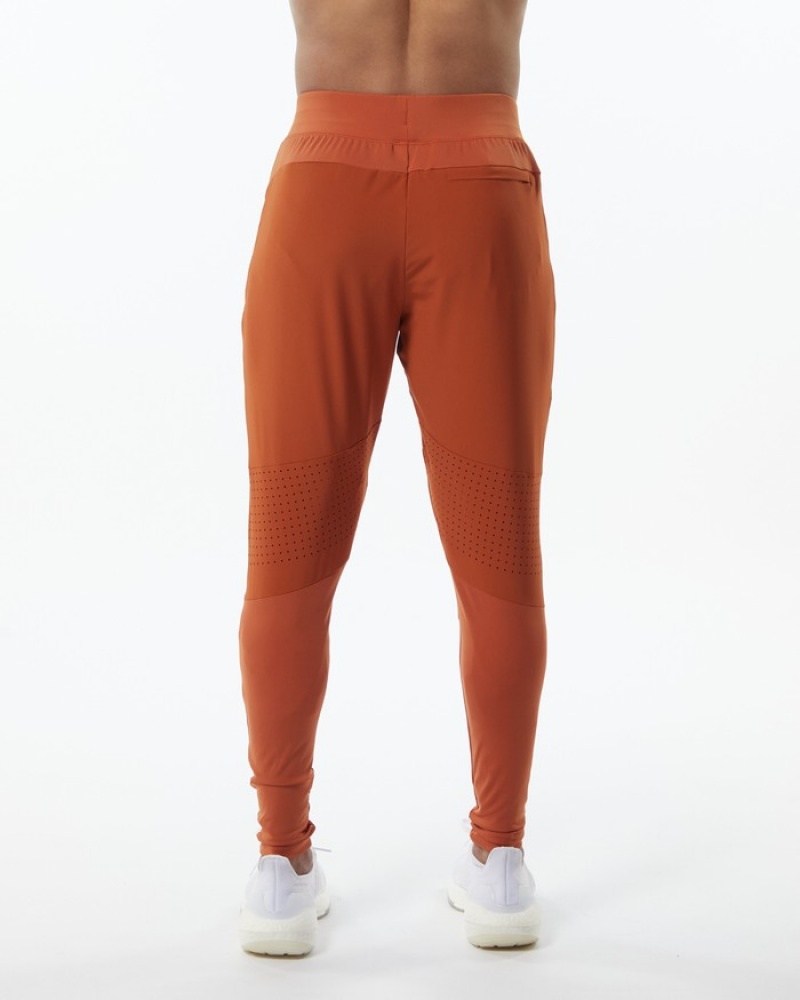 Pantaloni Jogger Barbati Alphalete Infinity Tech Portocalii | 096185-MWD