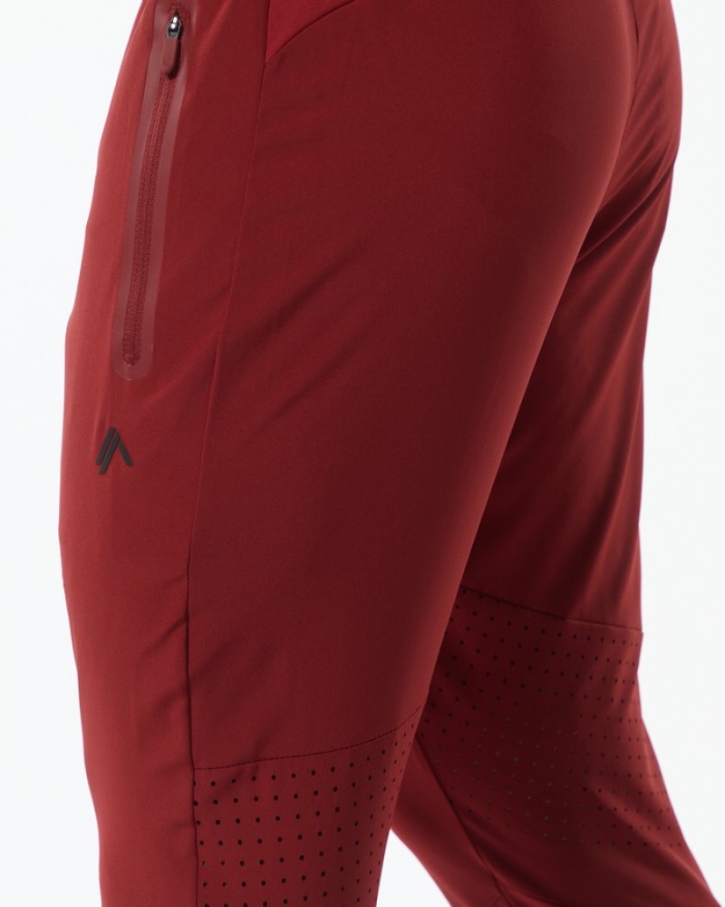 Pantaloni Jogger Barbati Alphalete Infinity Tech Rosii | 906745-UZG