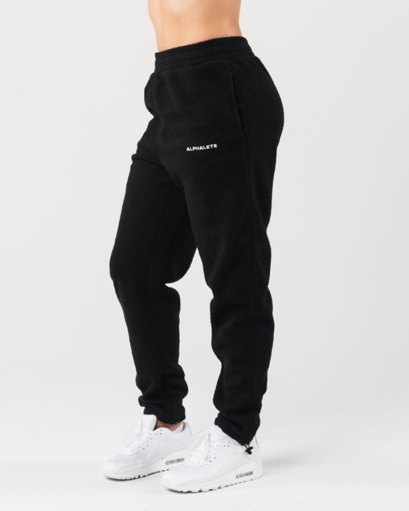Pantaloni Jogger Barbati Alphalete King Negrii | 130724-FUN