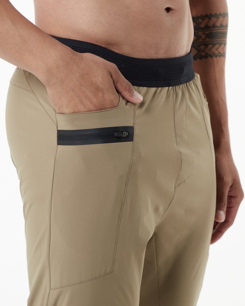 Pantaloni Jogger Barbati Alphalete Studio Gri Maro | 510627-HPD