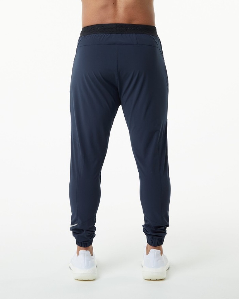 Pantaloni Jogger Barbati Alphalete Studio Bleumarin | 594380-MWP