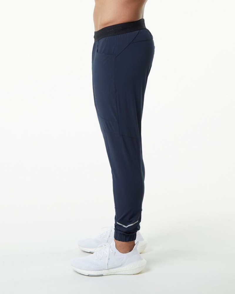 Pantaloni Jogger Barbati Alphalete Studio Bleumarin | 594380-MWP