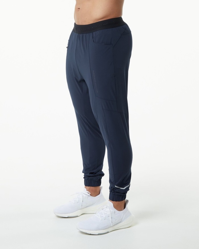 Pantaloni Jogger Barbati Alphalete Studio Bleumarin | 594380-MWP