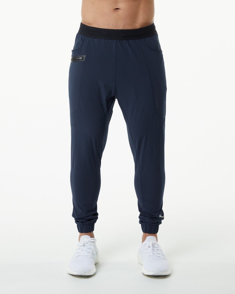 Pantaloni Jogger Barbati Alphalete Studio Bleumarin | 594380-MWP