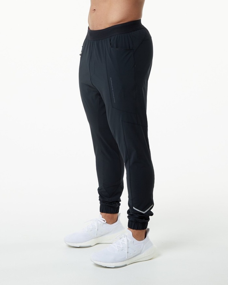 Pantaloni Jogger Barbati Alphalete Studio Negrii | 974580-YSK