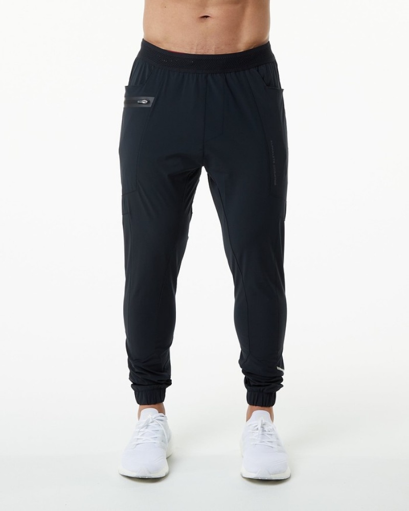 Pantaloni Jogger Barbati Alphalete Studio Negrii | 974580-YSK