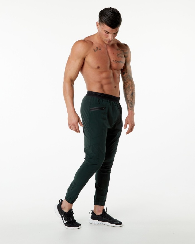 Pantaloni Jogger Barbati Alphalete Studio Verzi | 851209-QYF