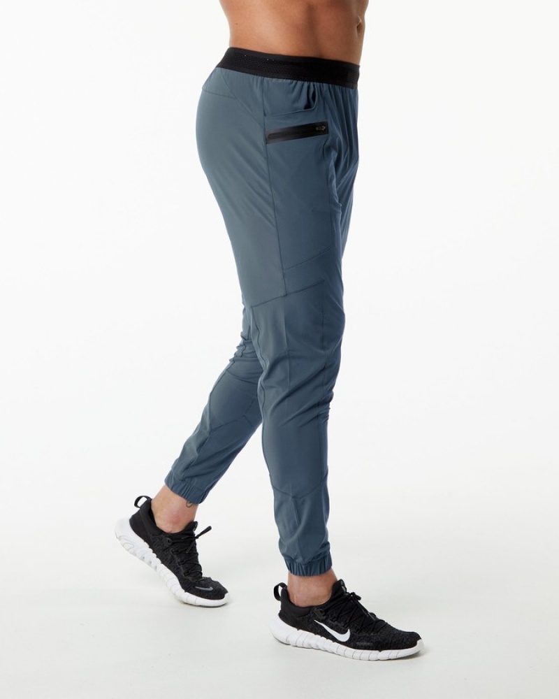 Pantaloni Jogger Barbati Alphalete Studio Albastri | 635014-MWP