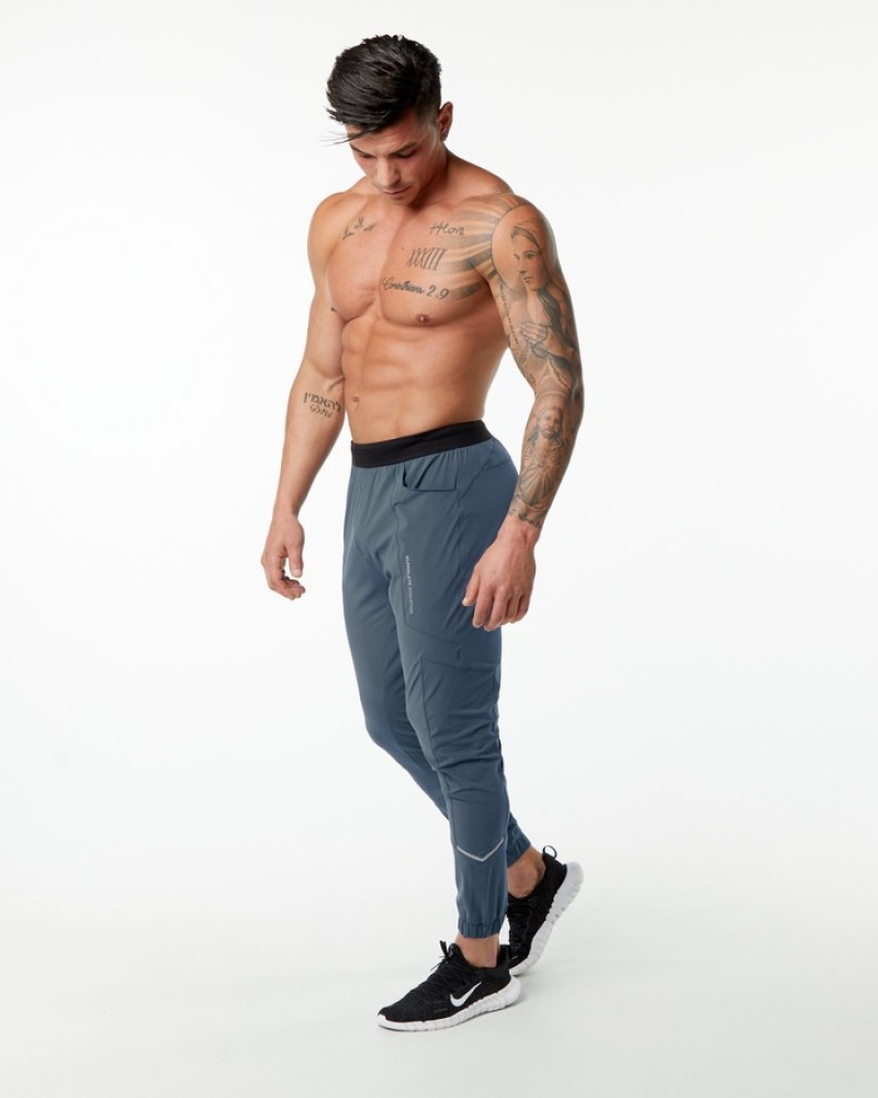 Pantaloni Jogger Barbati Alphalete Studio Albastri | 635014-MWP