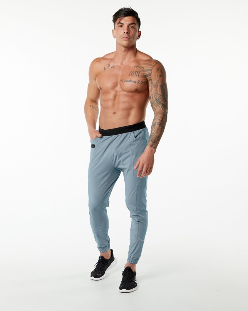 Pantaloni Jogger Barbati Alphalete Studio Albastri | 271305-XOU