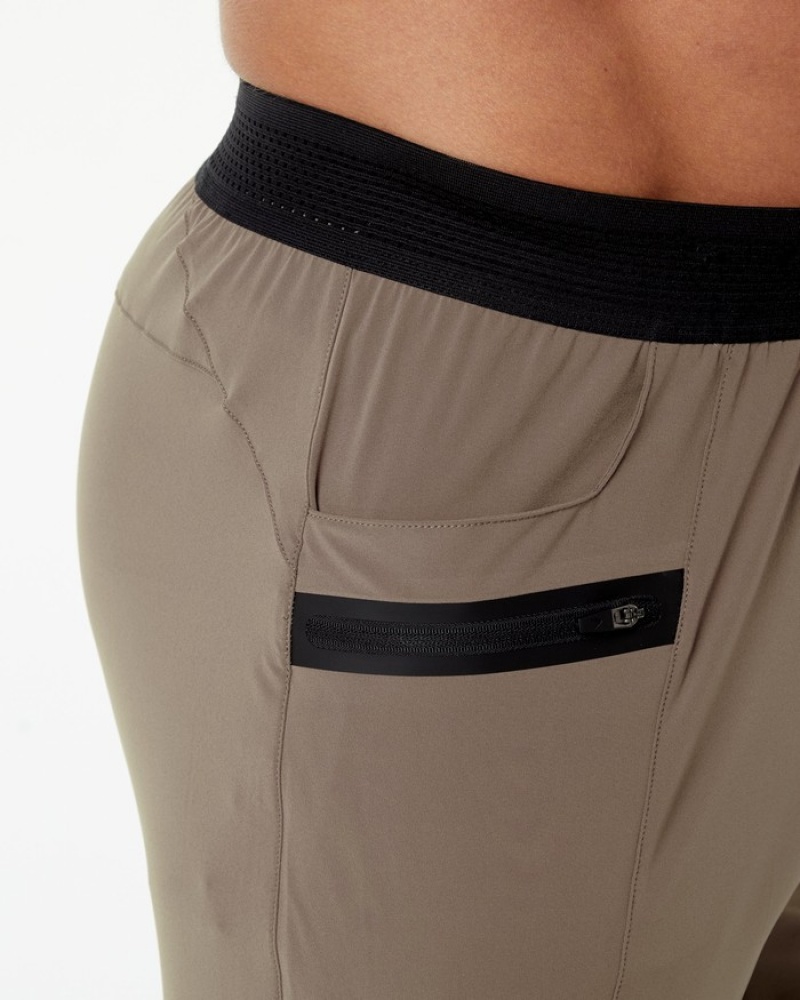 Pantaloni Jogger Barbati Alphalete Studio Bej | 018742-EXI