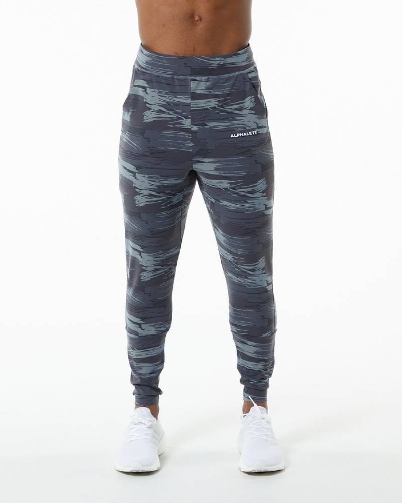Pantaloni Jogger Barbati Alphalete Trace Camuflaj | 217549-FQU