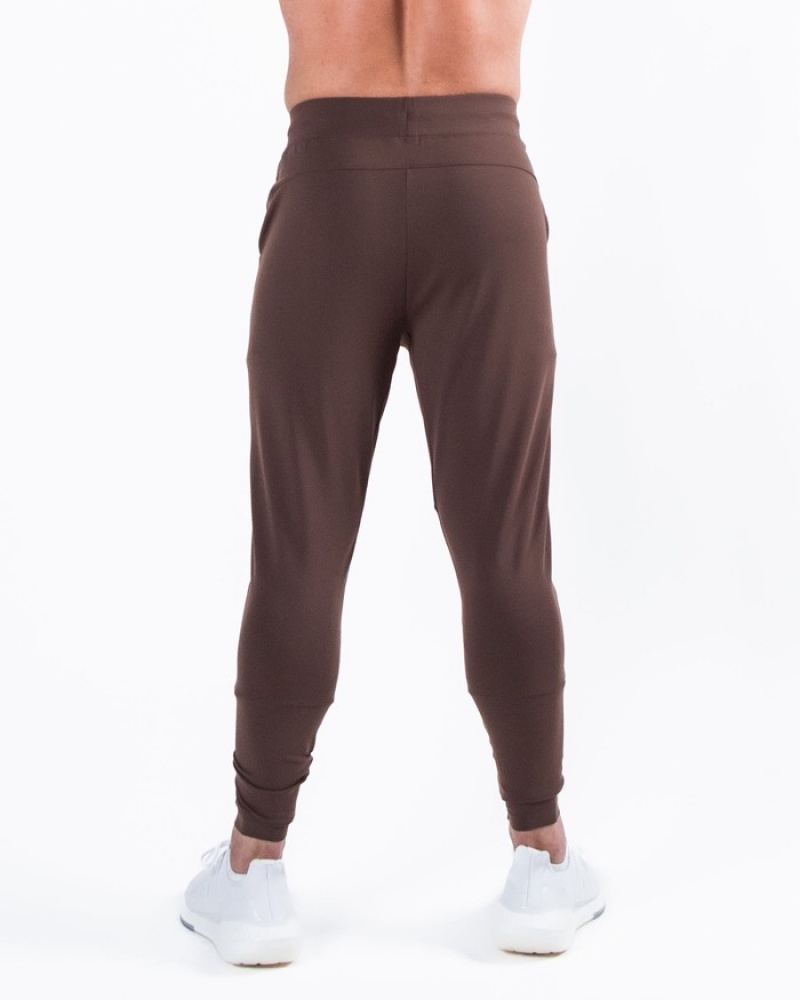 Pantaloni Jogger Barbati Alphalete Trace Cafe | 486701-MTO