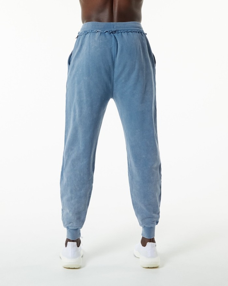 Pantaloni Jogger Barbati Alphalete Very Terry Albastri | 436291-QZA