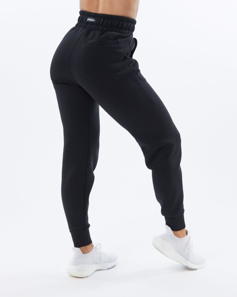 Pantaloni Jogger Dama Alphalete ELMTS Cuffed Negrii | 521736-CSN