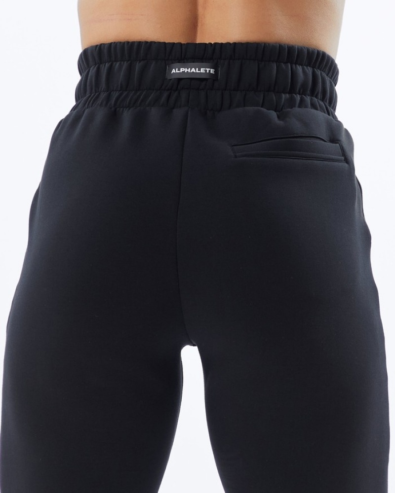 Pantaloni Jogger Dama Alphalete ELMTS Cuffed Negrii | 521736-CSN
