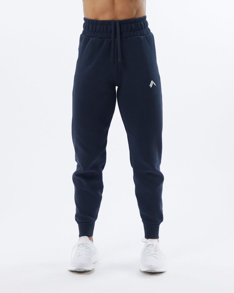 Pantaloni Jogger Dama Alphalete ELMTS Cuffed Bleumarin | 109726-BMY