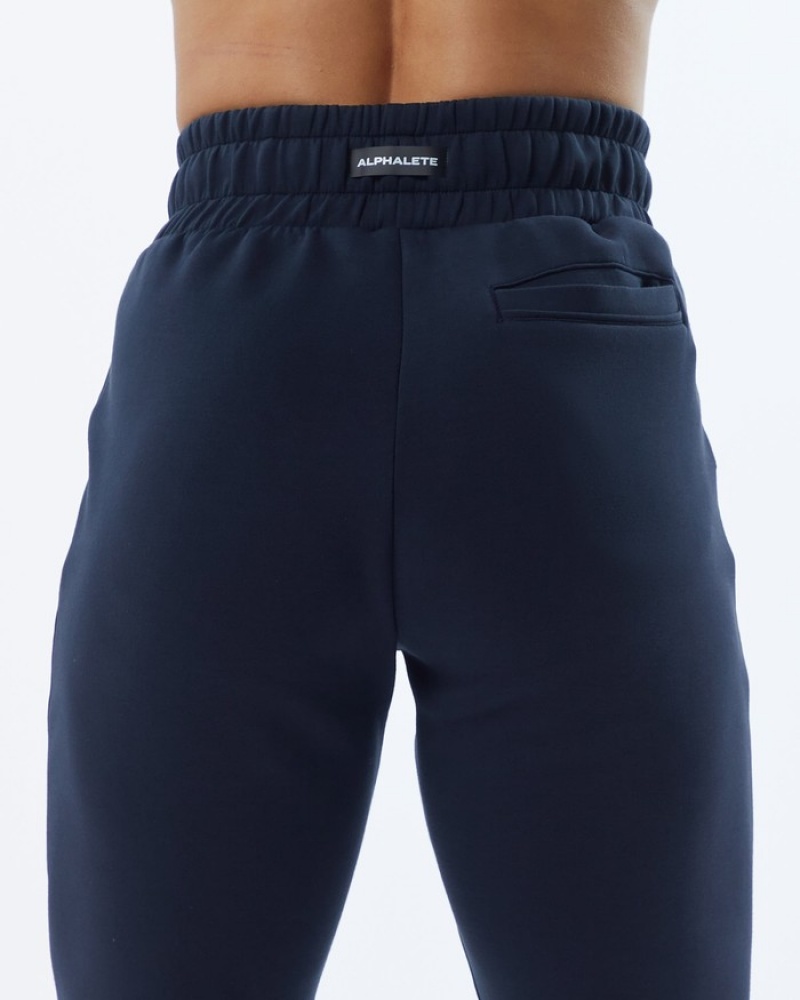 Pantaloni Jogger Dama Alphalete ELMTS Cuffed Bleumarin | 109726-BMY