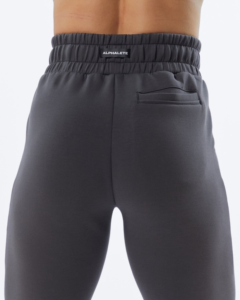 Pantaloni Jogger Dama Alphalete ELMTS Cuffed Gri | 156289-YUJ