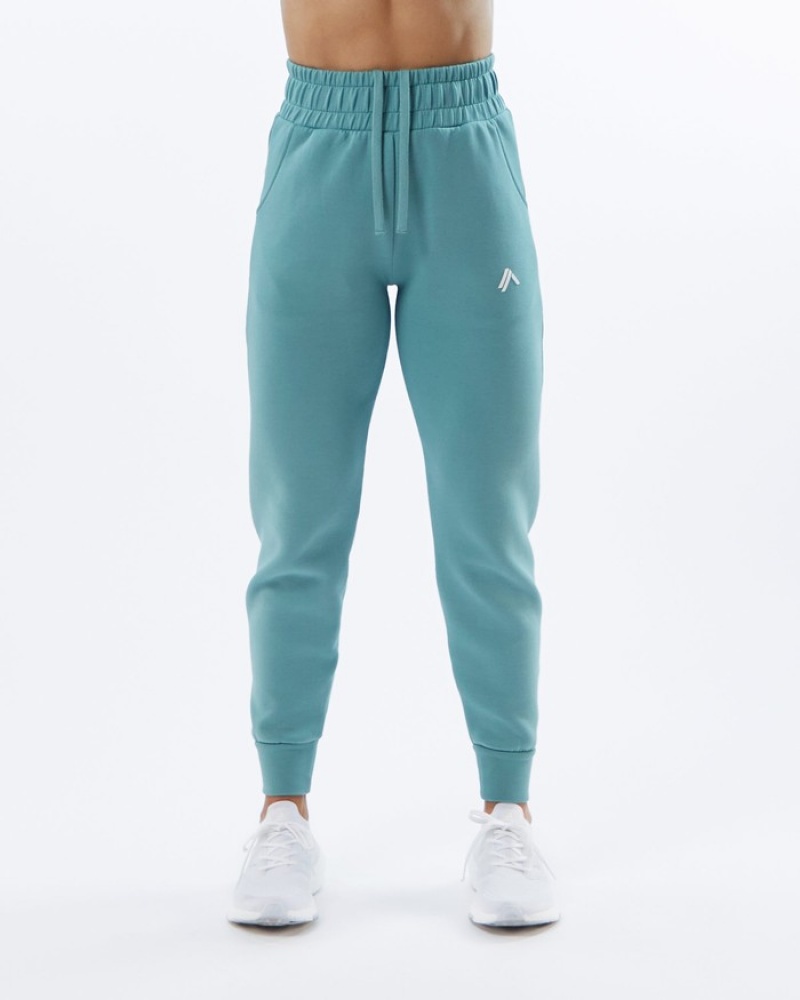 Pantaloni Jogger Dama Alphalete ELMTS Cuffed Turcoaz | 671250-QUH