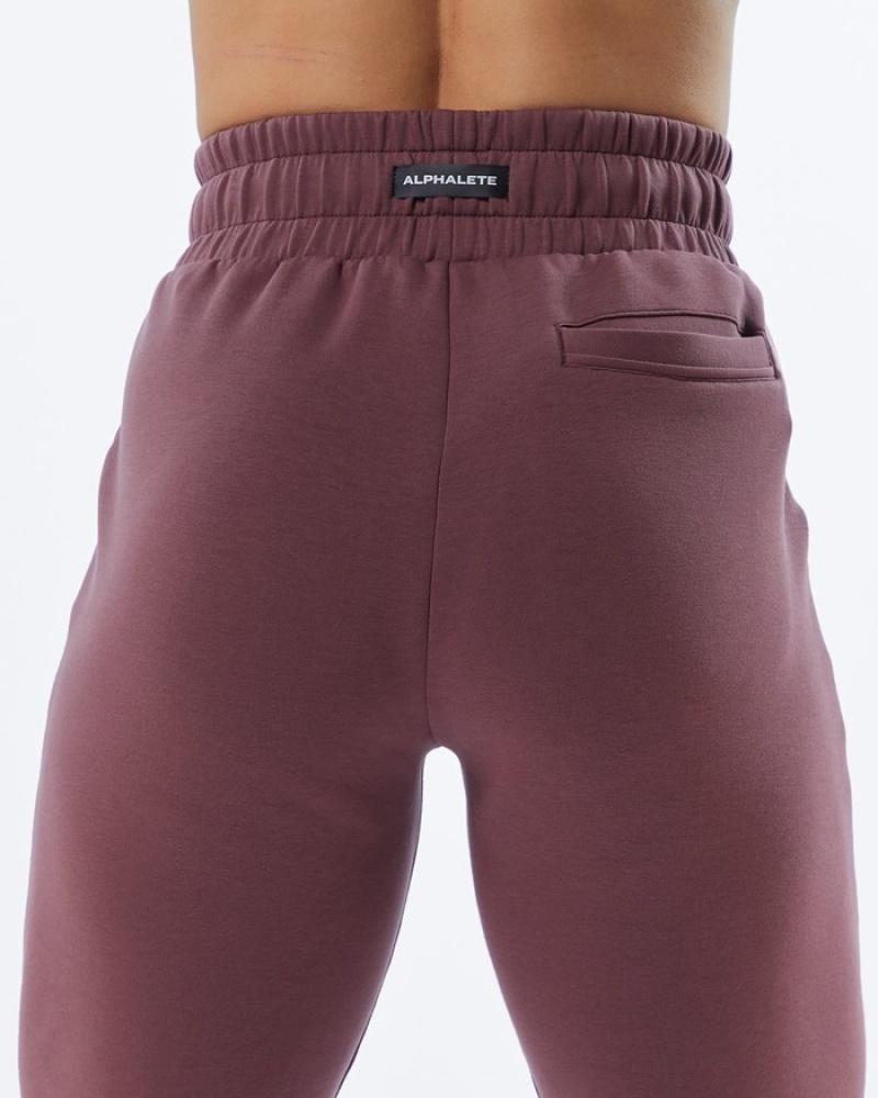 Pantaloni Jogger Dama Alphalete ELMTS Cuffed Violet | 965283-DJF