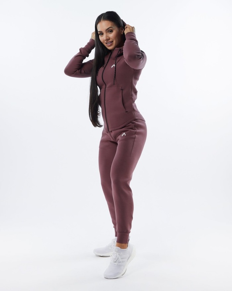 Pantaloni Jogger Dama Alphalete ELMTS Cuffed Violet | 965283-DJF